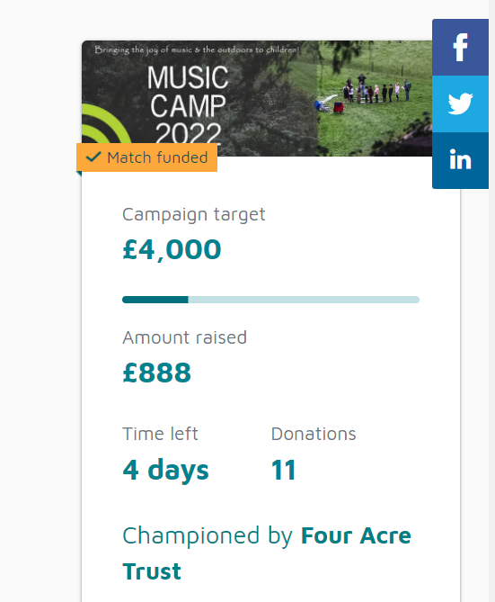 NottMusicHub's tweet photo. We're almost halfway to our #ChristmasChallenge21 target - please give generously, all donations will be automatically doubled and help us take Nottingham City pupils for a magical residential in the Peak District. Click here to donate now: https://t.co/DsJibk1vAf https://t.co/wJvxRiQOy0