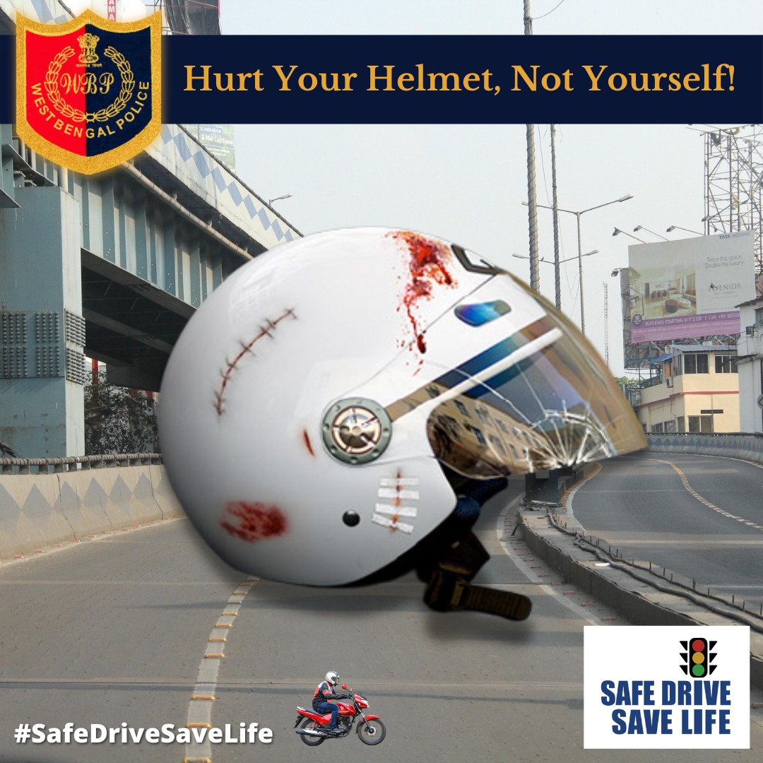 WBPolice's tweet photo. Two months long “Save Drive Save Life” programme started yesterday throughout the state to increase awareness among common public regarding traffic rules and regulations.
#WestBengalPolice #TrafficAwareness #SafeDriveSaveLife #WeCareWeDare #WBP #RoadSafetyProgramme #RoadSafety https://t.co/U8IX5f6ygc