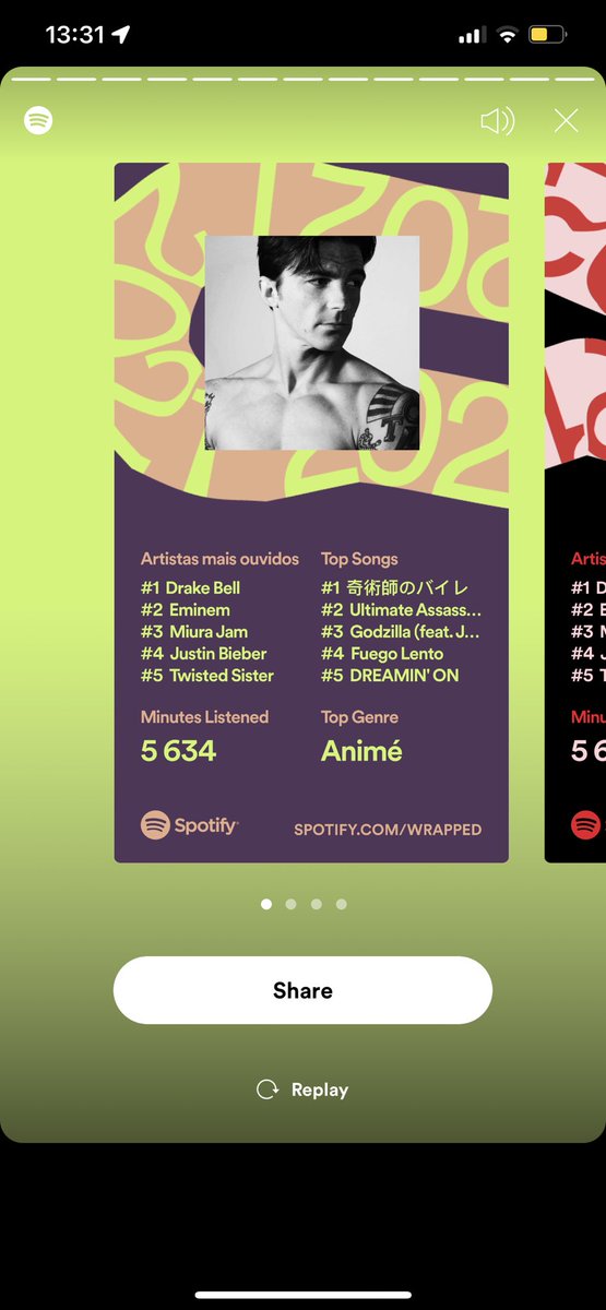 ja_melo321's tweet photo. @DrakeBell top artist on my spotify https://t.co/zB0vbX7xgm