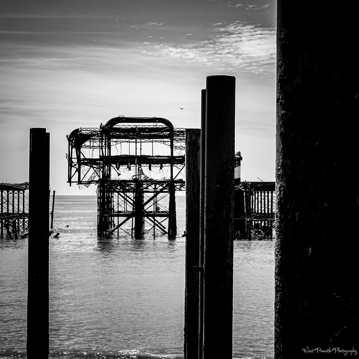 Another old shot of the skeletal remains of Brighton West pier.

#Brighton #sea #ocean #oceanview #photo #photooftheday #photographer #explore #walking #british #greatbritain #blackandwhite #pier #brightonwestpier #contrast #abandoned #ruins #history #mood