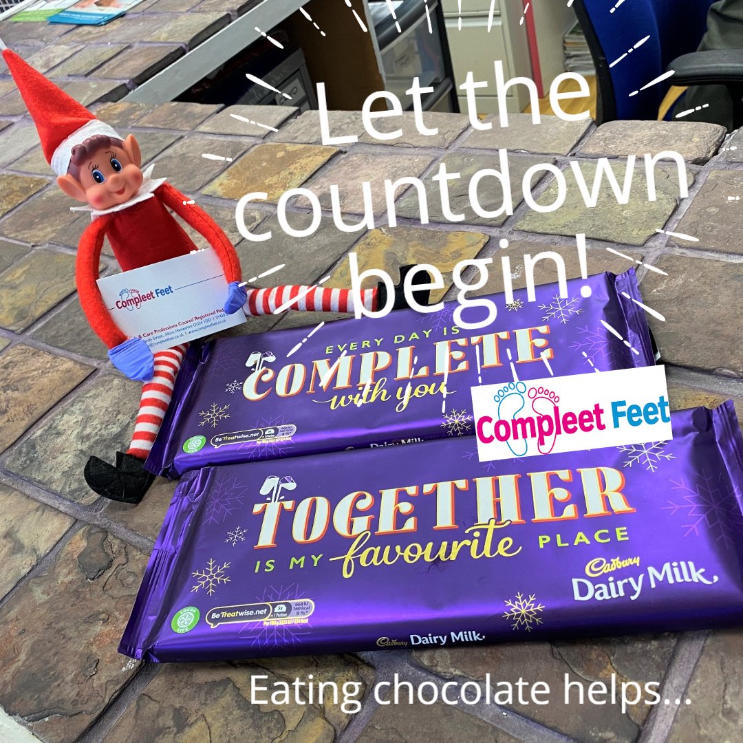Compleetfeet's tweet photo. Compleet Feet Podiatry start the countdown to Christmas! #compleetfeetpodiatry #compleetfeetalton #compleetfeetwestbourne #compleetfeetcountdown https://t.co/0ms6tGhdHt
