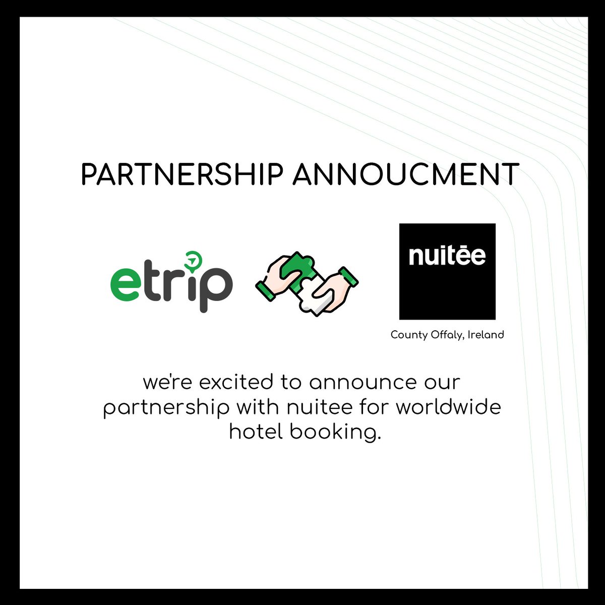 etrippk's tweet photo. We're excited to announce our partnership with nuitee for worldwide hotel booking. https://t.co/v51a9amTqj