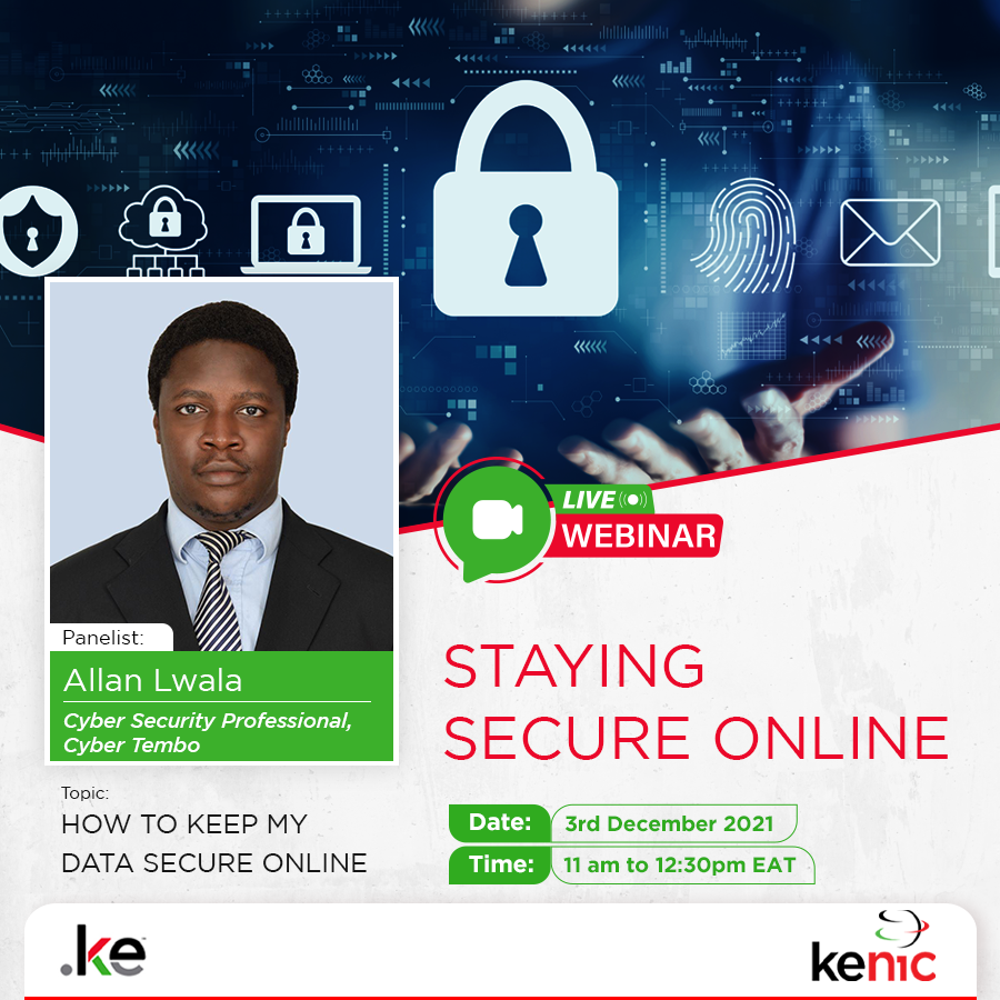 KenicTLD's tweet photo. Meet the Panelists:
@olskullwala is a practicing Cyber Security professional with vast experience in the cyber security &amp; digital forensic landscape.

He will be covering how you can keep your data secure online. Register via https://t.co/Veyf5kMyR3

#KeNICTalks #DotKE #domains https://t.co/yLJhIiiyjt