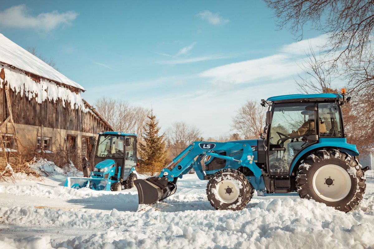 LSTractorUSA's tweet photo. It's beginning to look a lot like Christmas! Make sure Santa can find your house in the snow by asking your local dealer about our snow implements! No snow? No problem! Ask about our other wonderful implements as well! https://t.co/m724KQXxn1