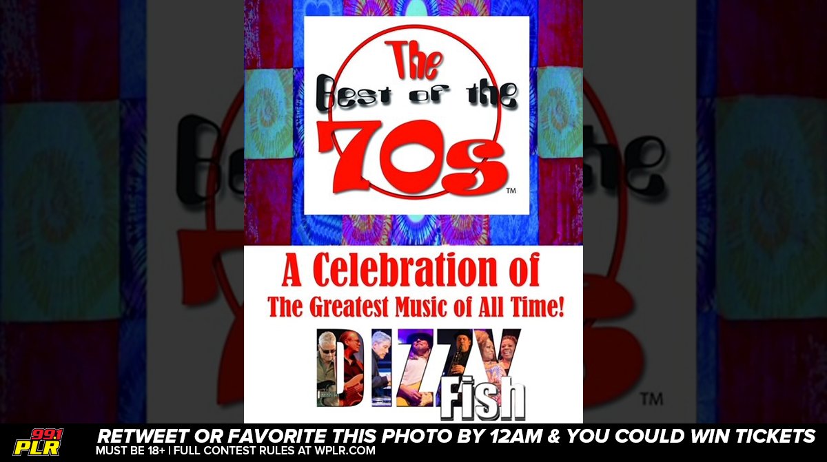 991PLRFM's tweet photo. Today is #TwitterThursday!
RETWEET or FAVOR by midnight a chance to win 2 tickets to see #DizzyFish perform “The Best of the 70s” at @shu_theater Saturday Dec. 11th at 7:30pm.
Must be CT Resident 18+ & following us to win. Account must be public. https://t.co/7zBuR3sVRa