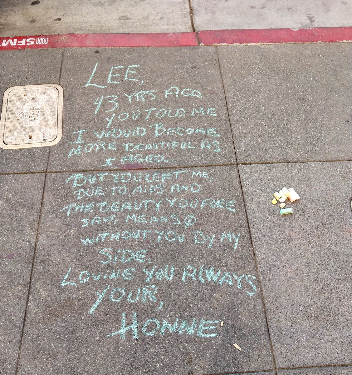 Yesterday was World Aids Day. People in the Castro District of SF shared their loss and grief.