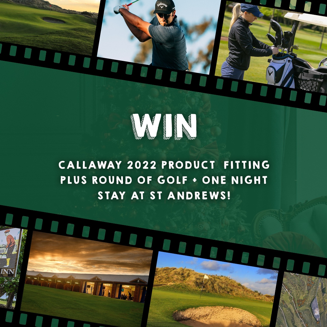 🎁 WIN 🤯 Day 2: 2022 Callaway Product Fitting at St Andrews, a round of golf for two, plus a one night stay including dinner 👉 Like, RT, Follow + Tag Your Mates 💥 Winners drawn from Twitter or IG or FB on 09/12/21 🎄 #ClubhouseGolf #GolfGiveaway #12DaysOfChristmas