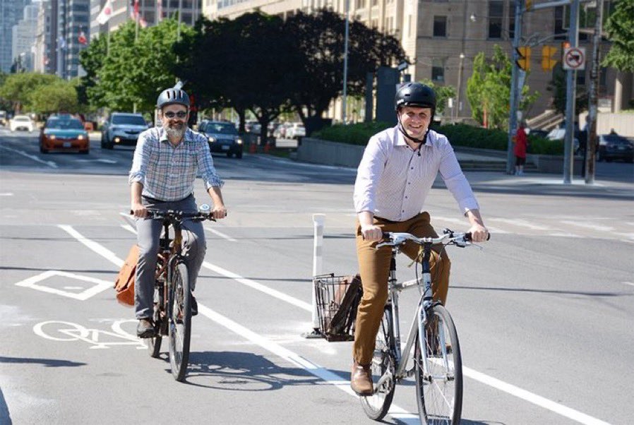 m_layton's tweet image. Infrastructure and Environment Committee have voted to make permanent ActiveTO bike lanes on Bloor, Danforth and University Ave.  @CycleToronto