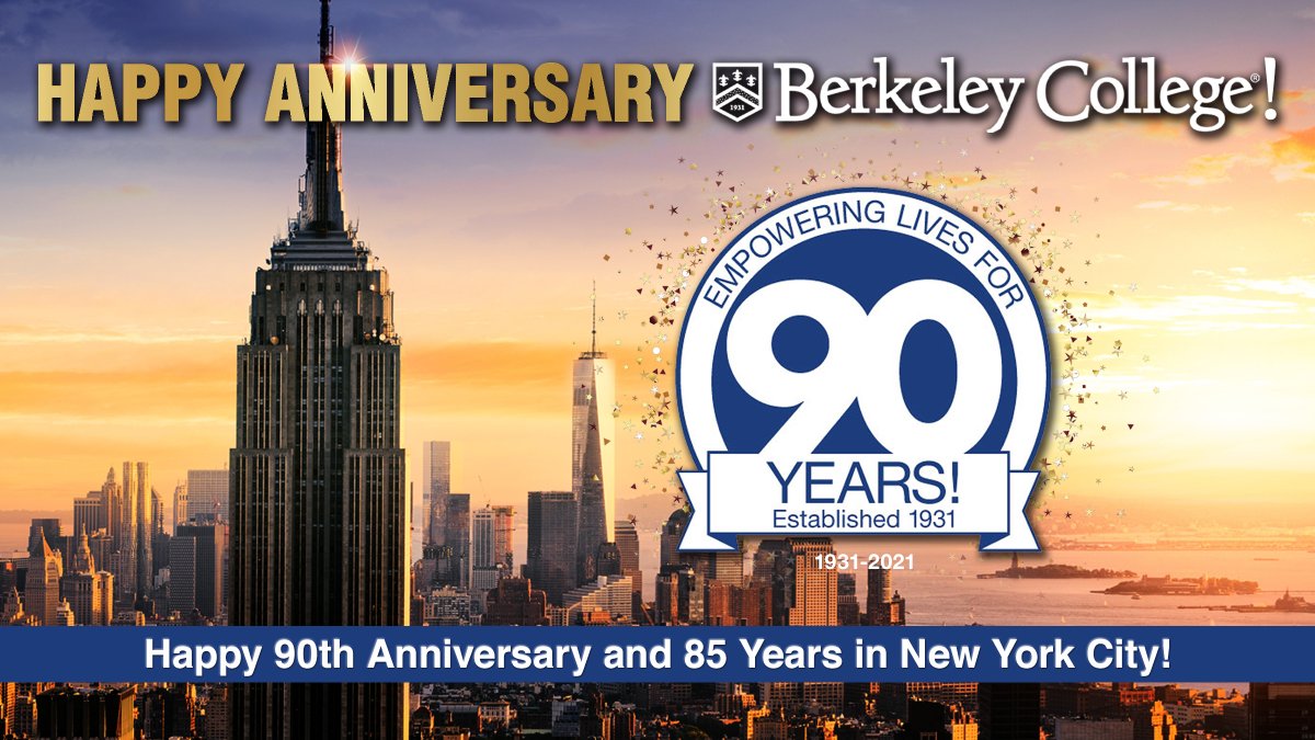 ManhattanCofC's tweet photo. Our Chamber is proud to recognize @BerkeleyCollege for 90 years of giving back to our communities and 85 years in New York City. #90YearsofBerkeley https://t.co/16q2GSpVeg