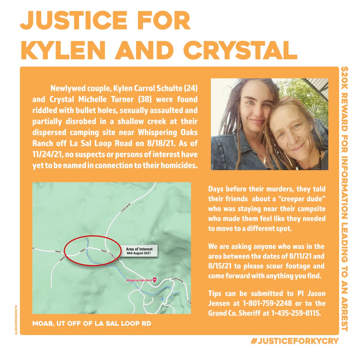 xxjanedoexx2209's tweet photo. Looks like #twitter community for #kylenschulte #crystalturner pulled itself together just in time..SO LITTLE being said in the #facebook groups

Thankful for each and every one of you spending your time helping find #justiceforkycry 🌹🌻

#moab #truecrime #lgbt #thursdaythoughts https://t.co/tIvt9PPEfZ