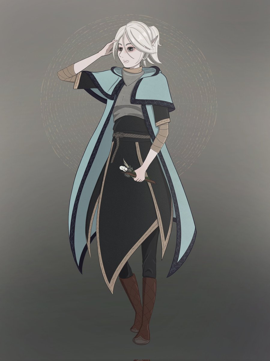myt__13's tweet photo. This is Vaelyn, Elven Grave cleric of Kelemvor I did for welshvillage in another social media 👀
It was really fun to create her 💚
#elfdrawing #elf #drawrequest #procreate #cleric #oc #originalcharacter https://t.co/h7xAI9e4tX