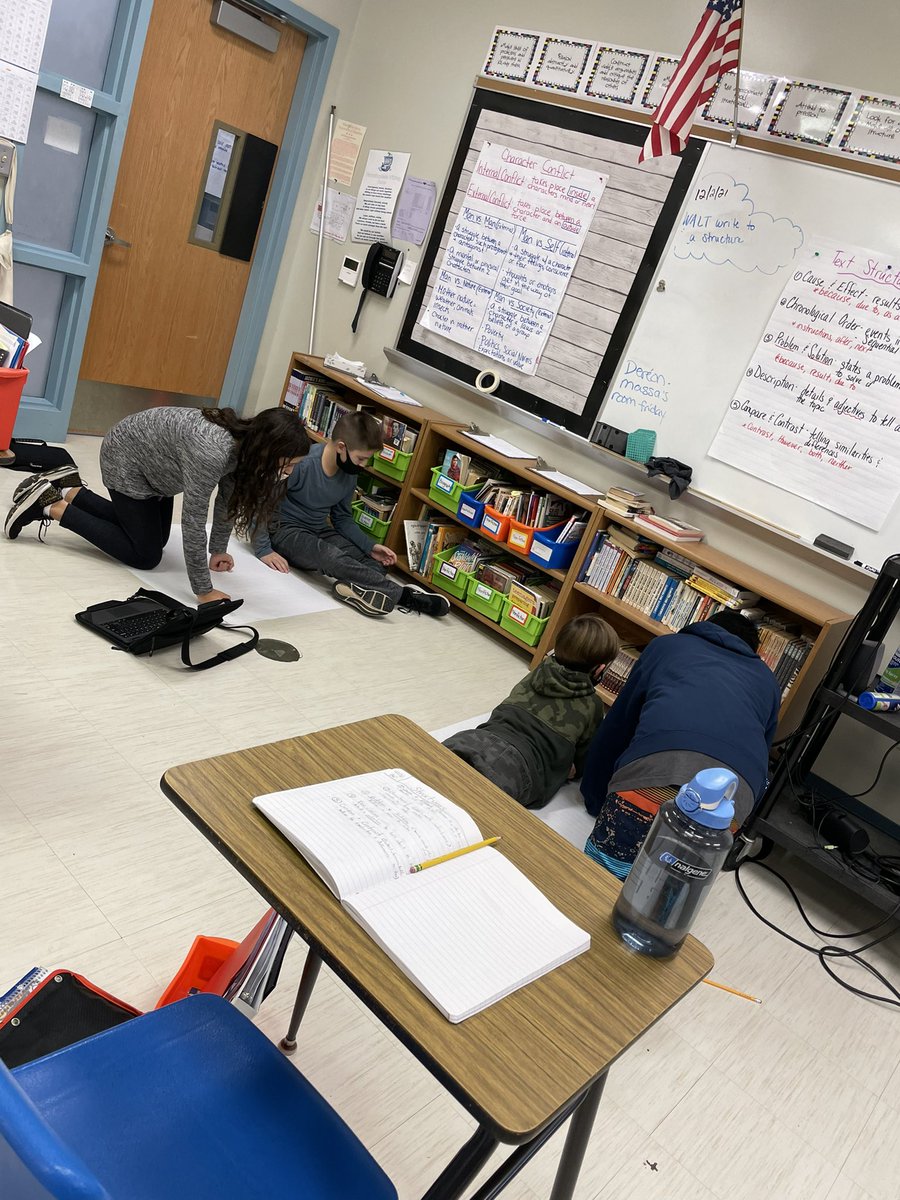 6th grade writers are showing what they know about text structures! Each group wrote about chocolate using a different structure!  🍫