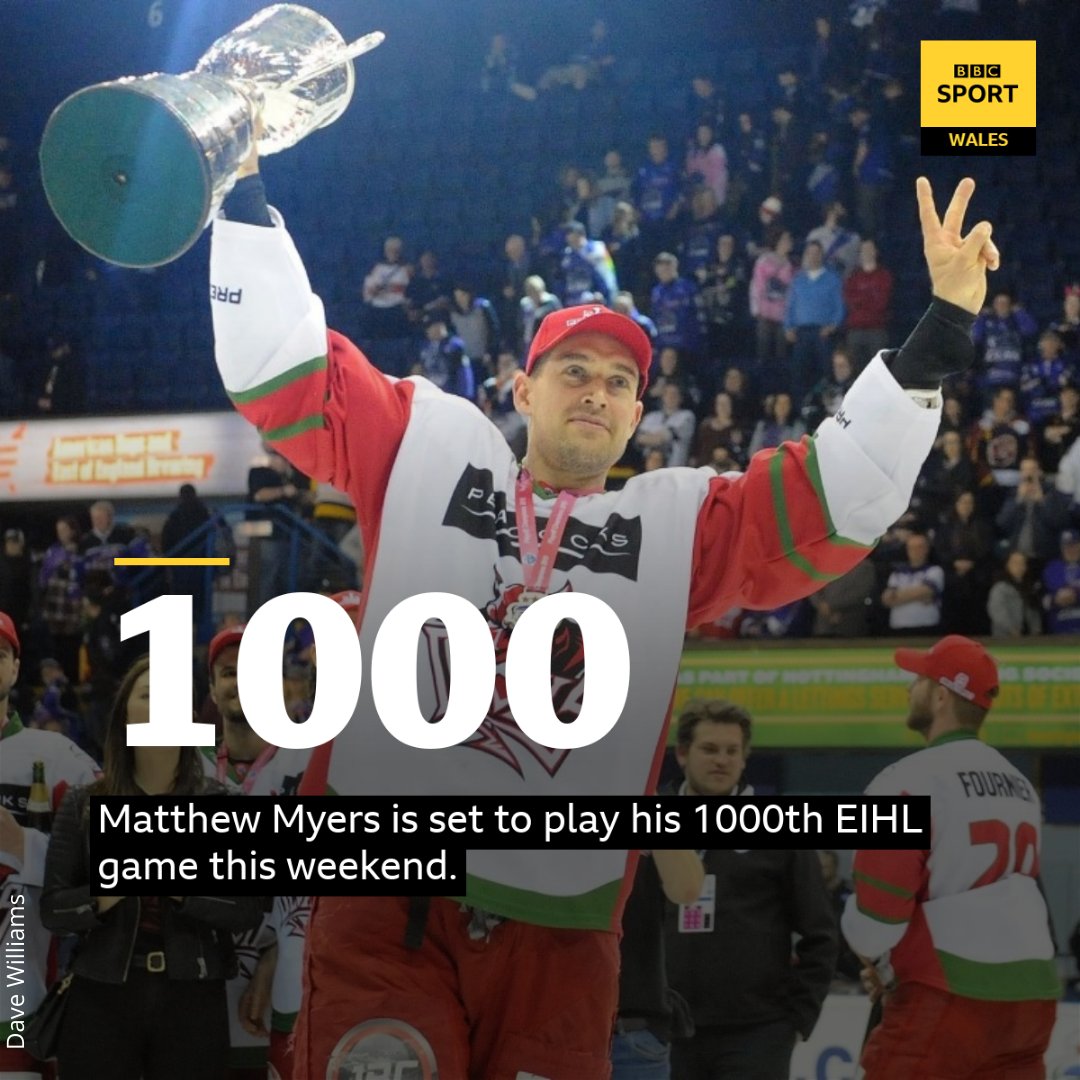 Former Cardiff Devils forward <a href="/8matthewmyers/">Matthew Myers</a> is set to become just the second player to play 1000 EIHL games this weekend 🏒