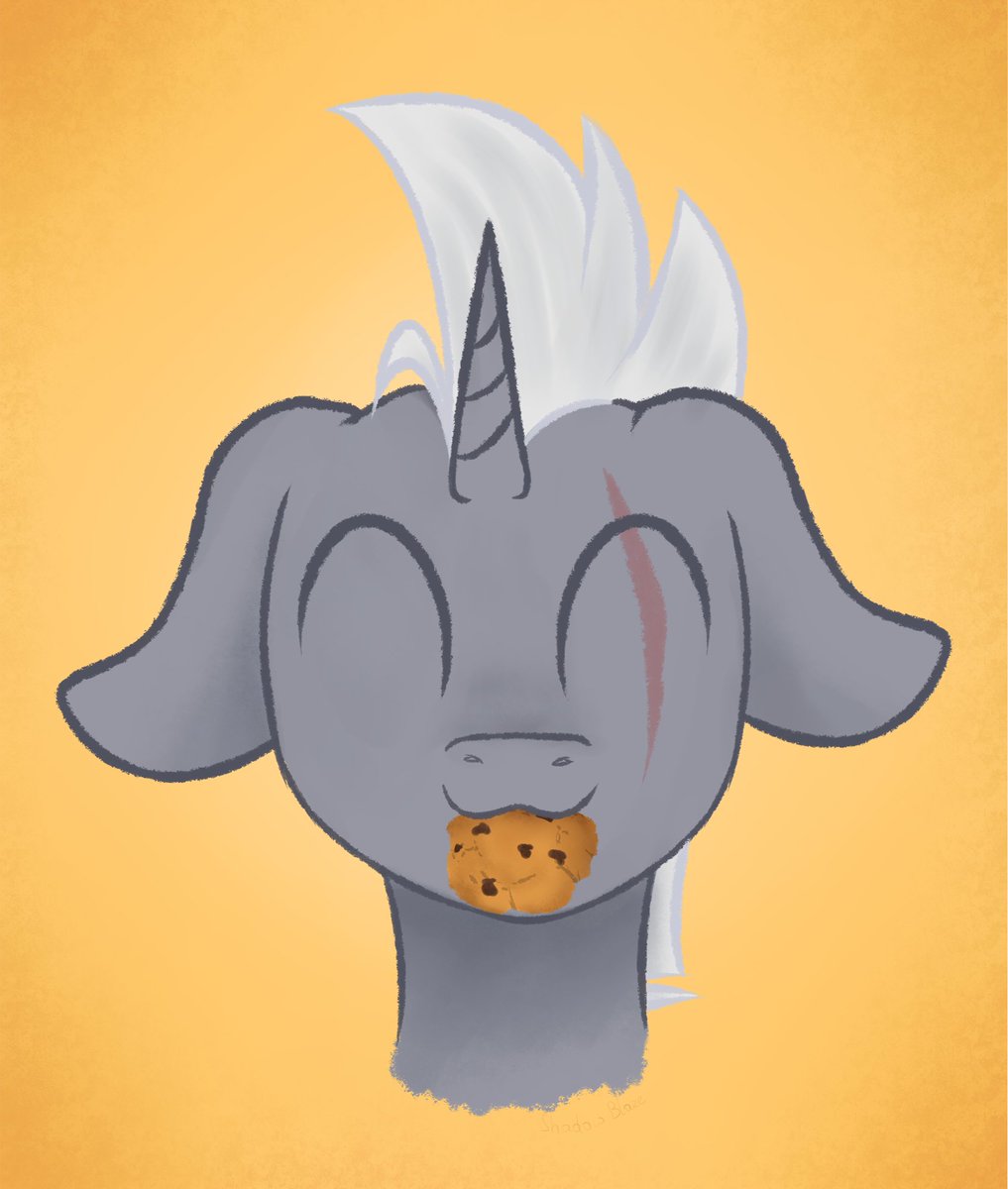 ShadowBlazeArts's tweet photo. my oc #shadowblaze with a cookie! Just look how happy he is!
#pony #mlp #mylittlepony #ArtistOnTwitter #ShadowBlazeArts #art https://t.co/nmuzdOdCbw