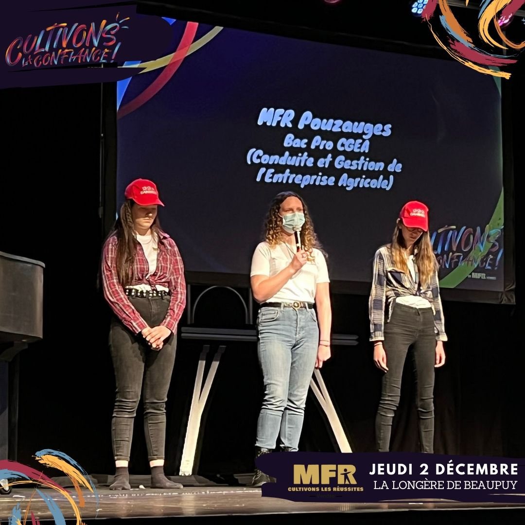 Des jeunes en formation agricole en <a href="/mfrvendee/">MFR de Vendée</a> nous partagent maintenant leur métier ! 🧑‍🌾 #CultivonsLaConfiance