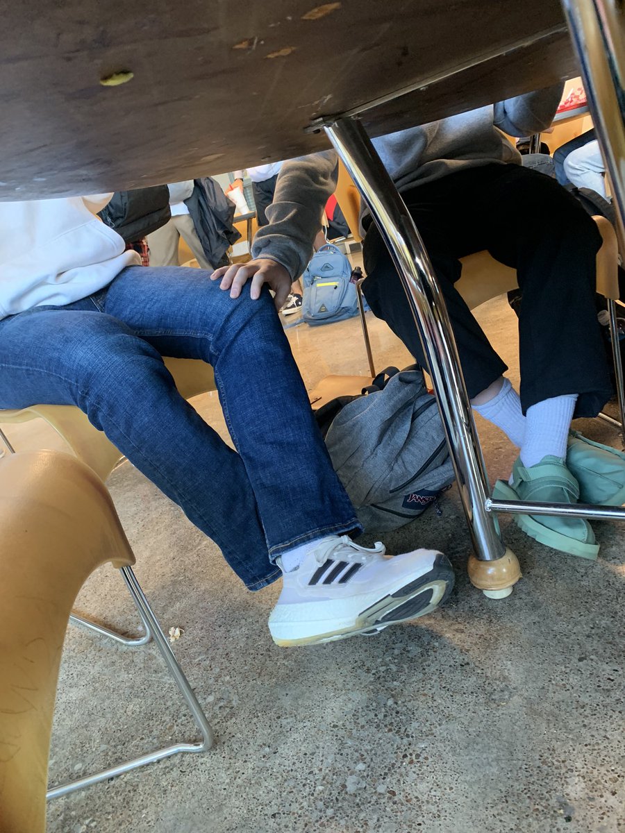 Senator Jude Lowe (right) seen using some sensual persuasion tactics on RNC Lucas Sokolik (left). Curious to see how this might progress. @GOPofWHS2021 <a href="/JudeForCongress/">Senator Lowe</a>