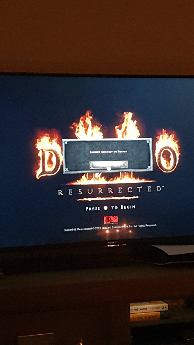 DavidZandvoort's tweet photo. @BlizzardCSEU_EN unable to connect on #ps5 to #Diablo2Resurrected https://t.co/8hXBZpOrH0