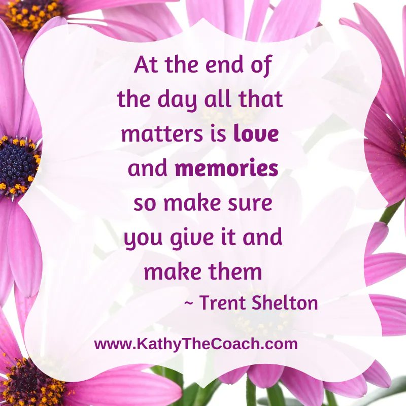 kathythecoach's tweet photo. The best memories in life are made with the people we love. Life is a collection of happy moments and treasured memories. #relationshipcoach #coachingforcouples #memories https://t.co/ARJgnKswiC