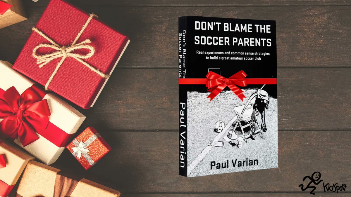 🎁Great gift idea for the club administrators on your list! 🎁 Author Paul Varian is donating $5 for every purchase of his book "Don't Blame The Soccer Parents" for the month of December. Thank you Paul for giving the #GiftOfSport Visit link our bio for details! #SoALLKidsCanPlay