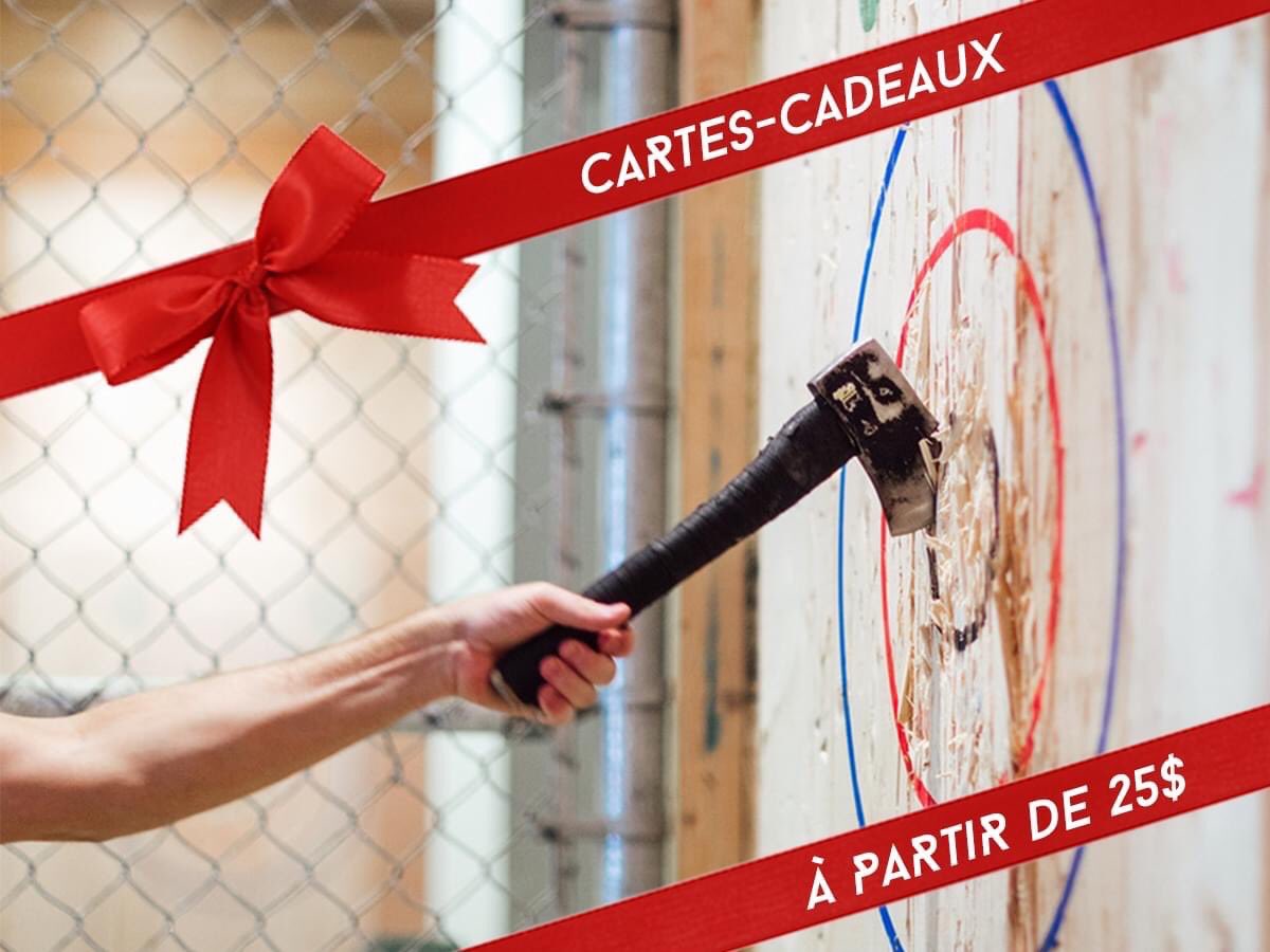 Le temps des Fêtes approche à grands pas 🎅🎉🔔🎄

Offrez un cadeau original qui laissera de beaux souvenirs à ceux qui vous aimez!

Nos cartes-cadeaux sont à partir de 25$ et ils n’expirent jamais!

🎁 rageaxethrowing.com/cartes-cadeaux

#ideecadeau #giftideas #Christmas2021