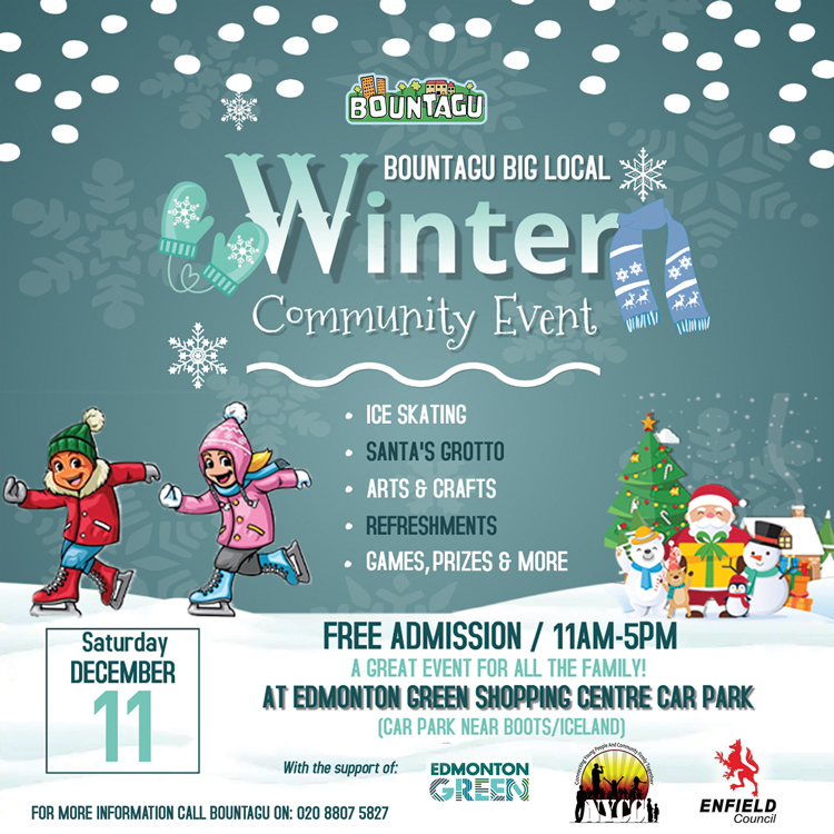 Bountagu will be holding an event on 11th December 2021 at Edmonton Green Car Park (near Iceland/Boots Pharmacy), come meet the Team and have some fun (for the young or old! facebook.com/Bountagu/photo… #edmonton #n9 #community