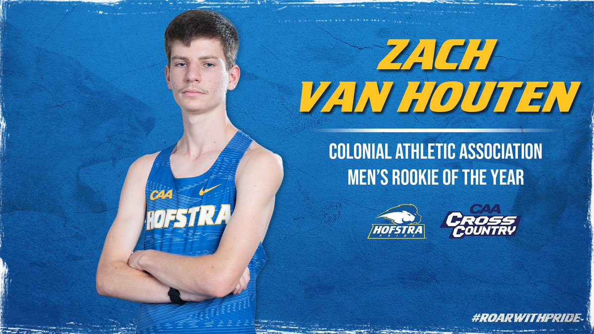 HofstraTrackXC's tweet photo. Zach Van Houten is your @CAASports 𝐌𝐞𝐧'𝐬 𝐑𝐨𝐨𝐤𝐢𝐞 𝐨𝐟 𝐭𝐡𝐞 𝐘𝐞𝐚𝐫! 👏👏👏

Congratulations to Zach on this outstanding achievement

📰: https://t.co/sggPDruCmE

#RoarWithPride https://t.co/aQGGvdtsMj