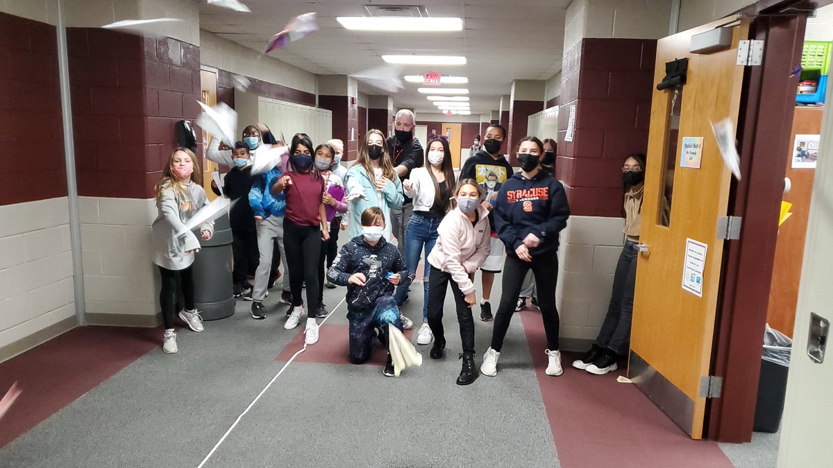 Flying paper airplanes and measuring flights.  Mr. Kramer even joined us!  Up next is the data analysis
<a href="/kramer_MOMS/">James Kramer</a> 
<a href="/ZywickiR/">Dr. Robert R. Zywicki</a> 
<a href="/mtolivemiddle/">Mt. Olive Middle School</a>