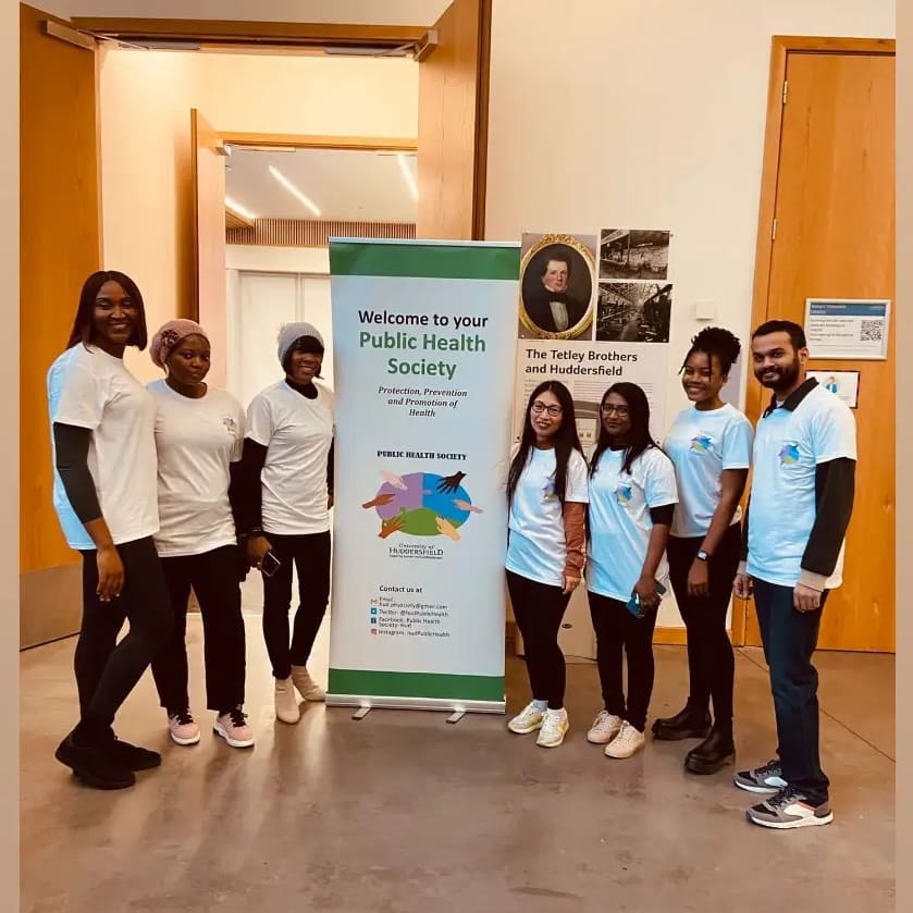 hudPublicHealth's tweet photo. Public Health Society Welcome Event 2021
#welcomeday #PublicHealth #universityofhuddersfield
#MPH https://t.co/2BpJOYrceu