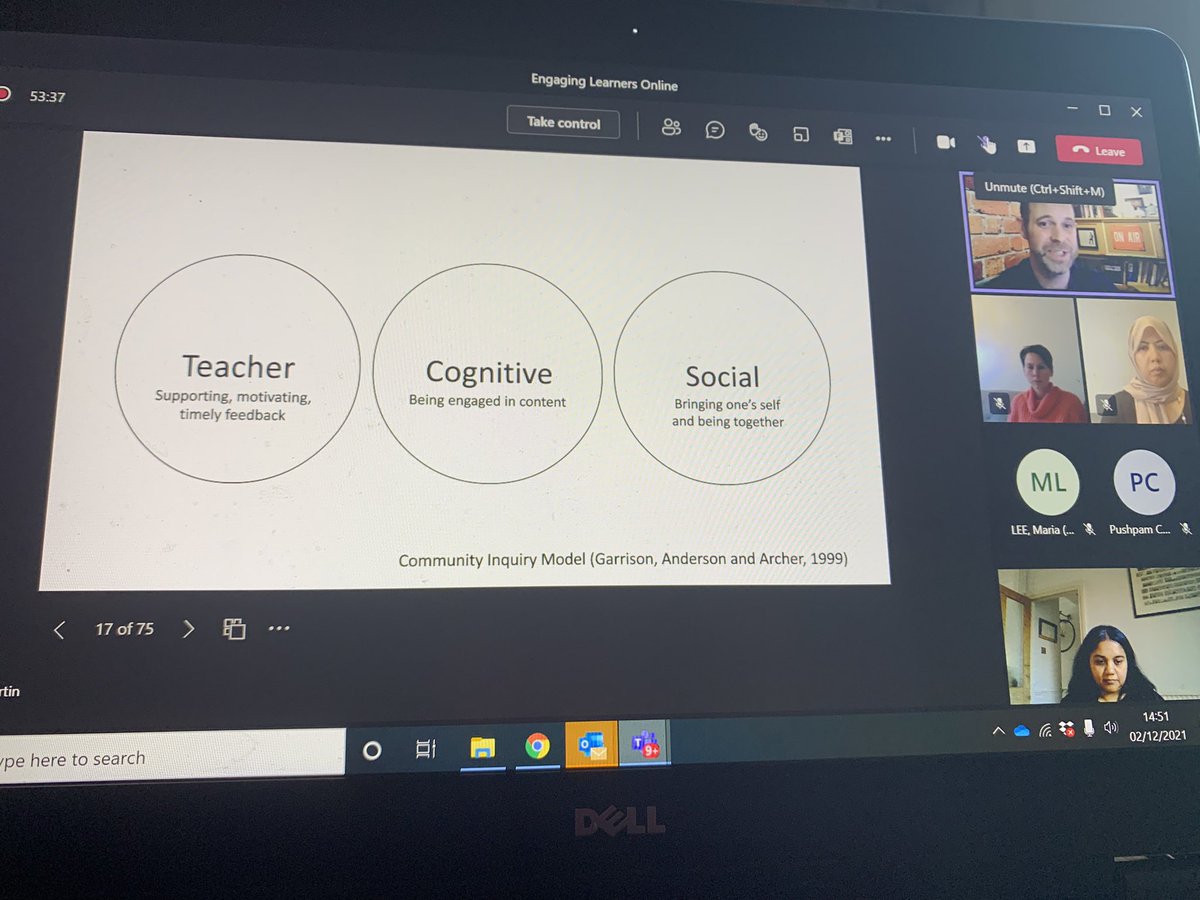 KUMEC4KCL's tweet photo. TY @SaintMarv brill workshop on Engaging Learners (online), a blend of theory & a demo - create safety 1st b4 moving to an open discussion. Will try 1 min ✍️ , Teams polls, 📷 elicitation & pass the baton! Welcome to @TheMindful_Doc ☝🏾of our fab new 👩🏽🏫 #meded #teachingtheteachers https://t.co/JirtYrMRVQ