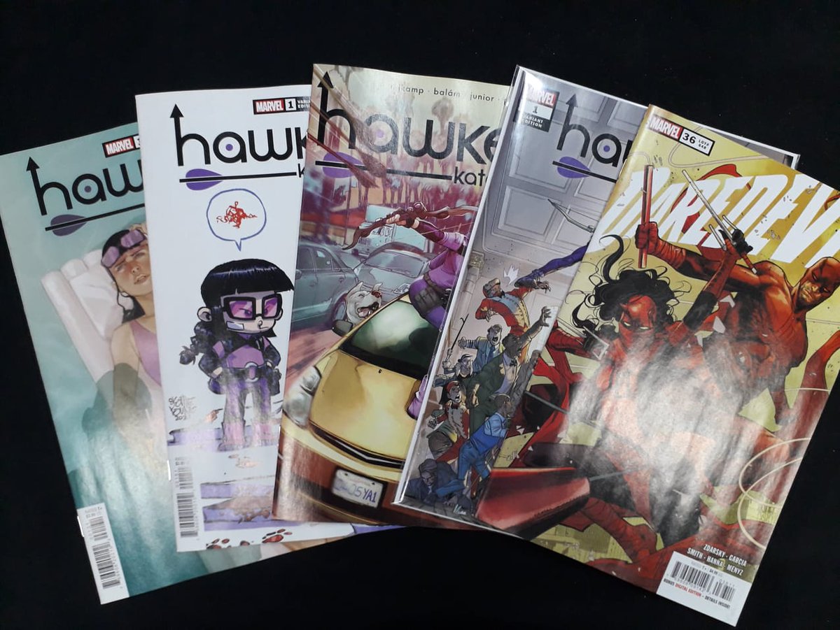 TheComicStoreMx's tweet photo. Los trabajos más recientes de nuestros invitados Enid Balám y Nava Art Ink.

@philnoto , @skottieyoung , @zdarsky 

#Marvel #daredevil #chipzdarsky #mattmurdock #MarcoChecchetto #hawkeye #KateBishop #enidbalamart #victornavaink https://t.co/9jZsnBeXNj