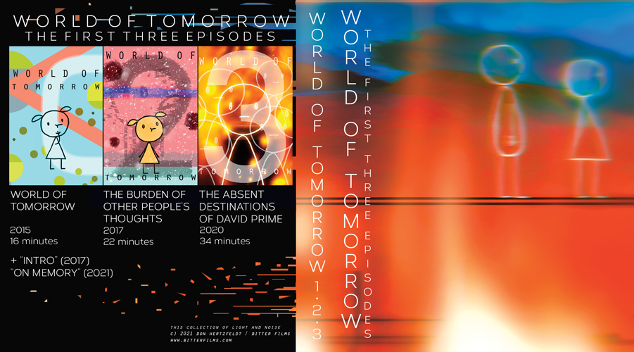 donhertzfeldt's tweet image. 🚀 WORLD OF TOMORROW: THE FIRST THREE EPISODES is now available on Blu-ray, exclusively at bitterfilms.com