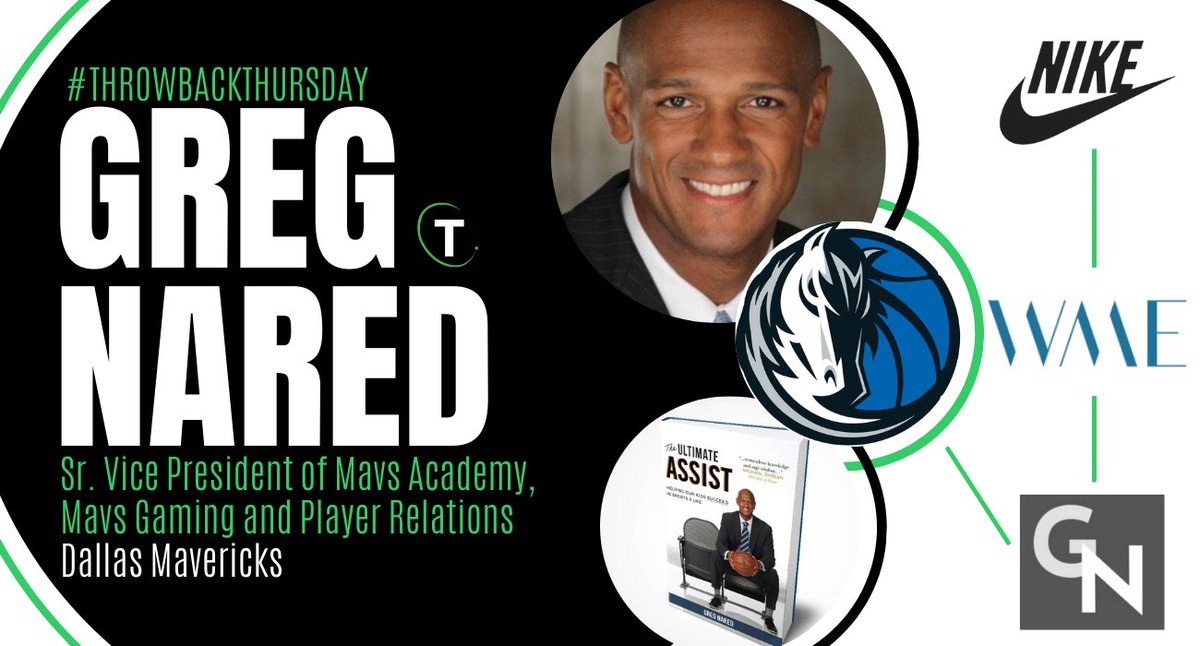 Not only has our #TBT <a href="/GregNared/">Greg Nared</a>, Sr. VP of Mavs Academy, Mavs Gaming &amp; Player Relations for the Dallas Mavericks, had a successful career in the sports industry, he is also a published author.

Thank you for sharing your passion with the world, Greg! We're proud to know you!
