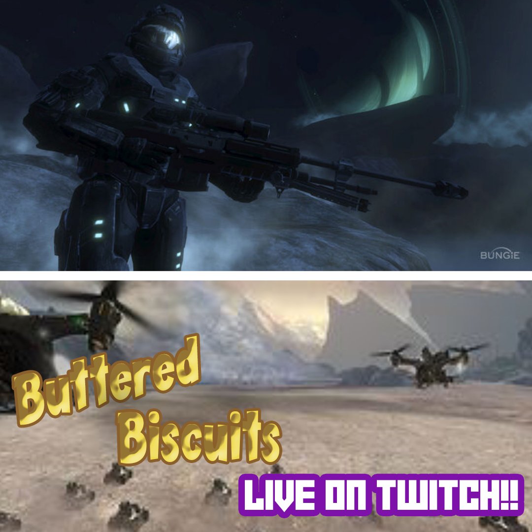 BBiscuitsTwitch's tweet photo. Let's take a trip back to the past with Halo Reach! Hitting up NightFall and Tip of the Spear! Live right now on https://t.co/64uoOjhIit

#Halo #Xbox https://t.co/GnNXSmuaIz