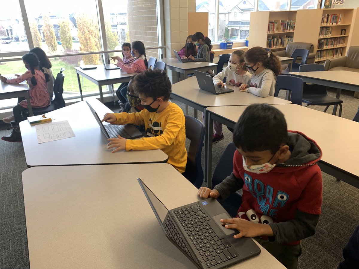 AVPSCunningham's tweet photo. Our book study of Dragons in a Bag inspired some math thinking as students work through the coding game Dragon Blast.  Thanks ⁦@AVPSlibrary⁩! https://t.co/XC4imccdQO