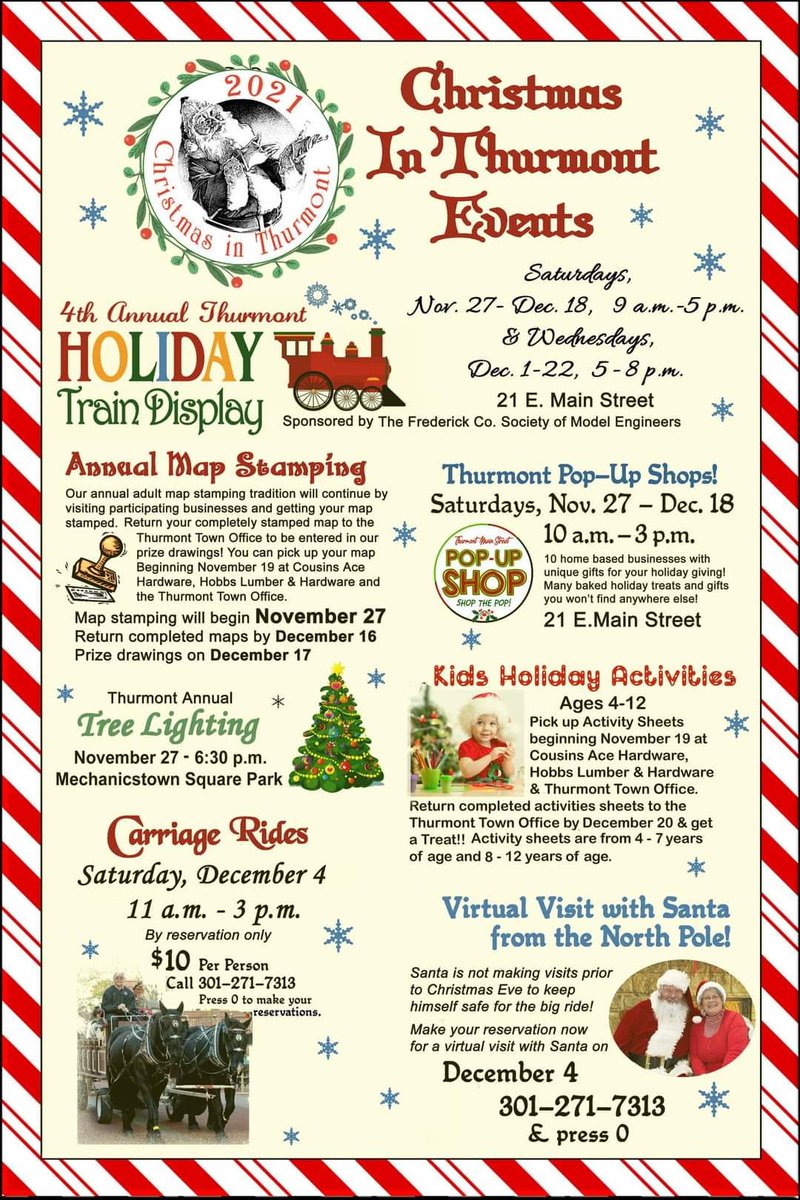 Festive displays, holiday pop-up shops, and carriage rides are just the tip of the iceberg. Check out this list of holiday events and use the link below to follow Main Street Thurmont for frequent updates.

facebook.com/ThurmontFirst

#thurmontmd #happyholidays #mattktherealtor