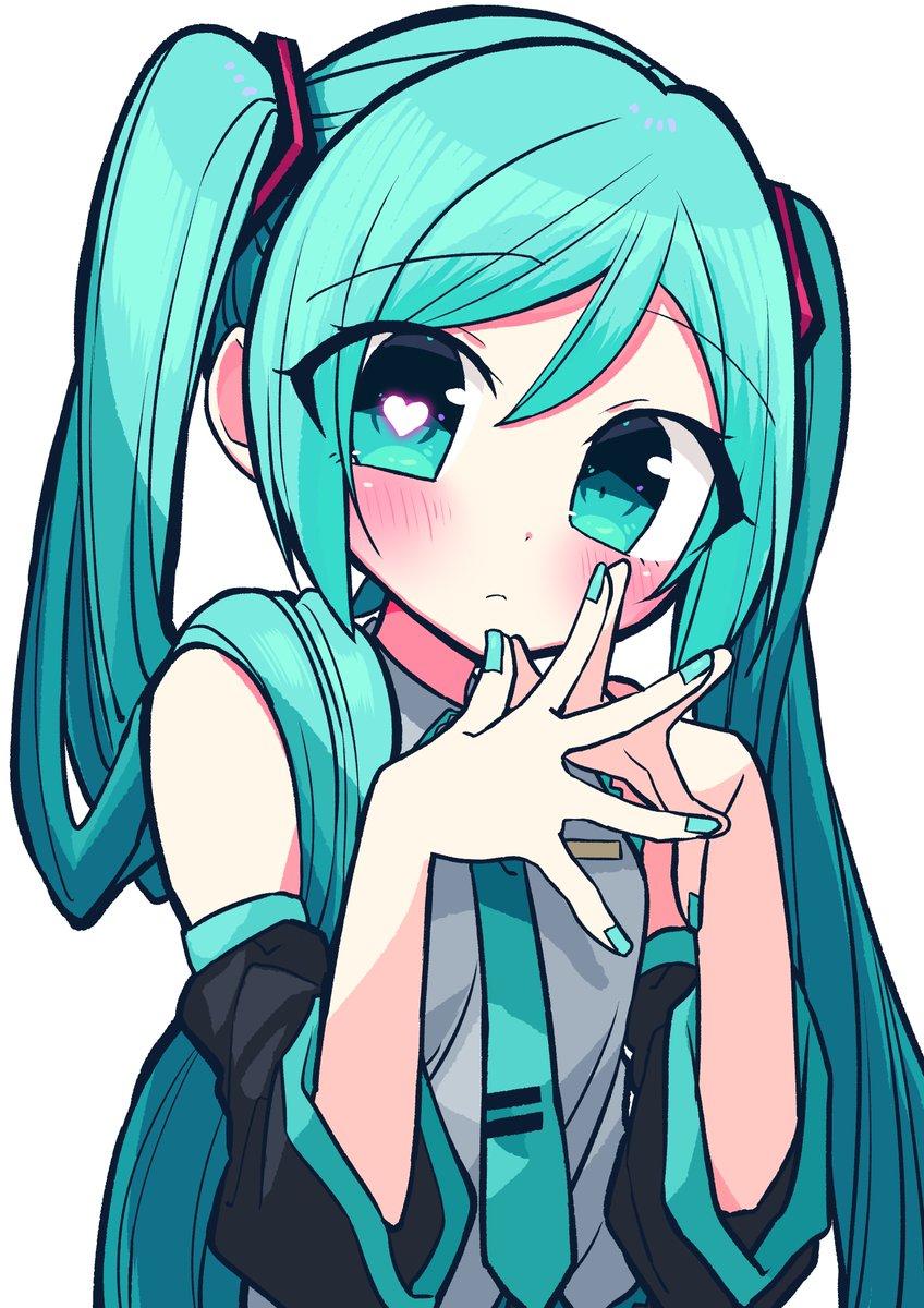 初音ミク「❤️ #初音ミク 」|香咲さくらのイラスト