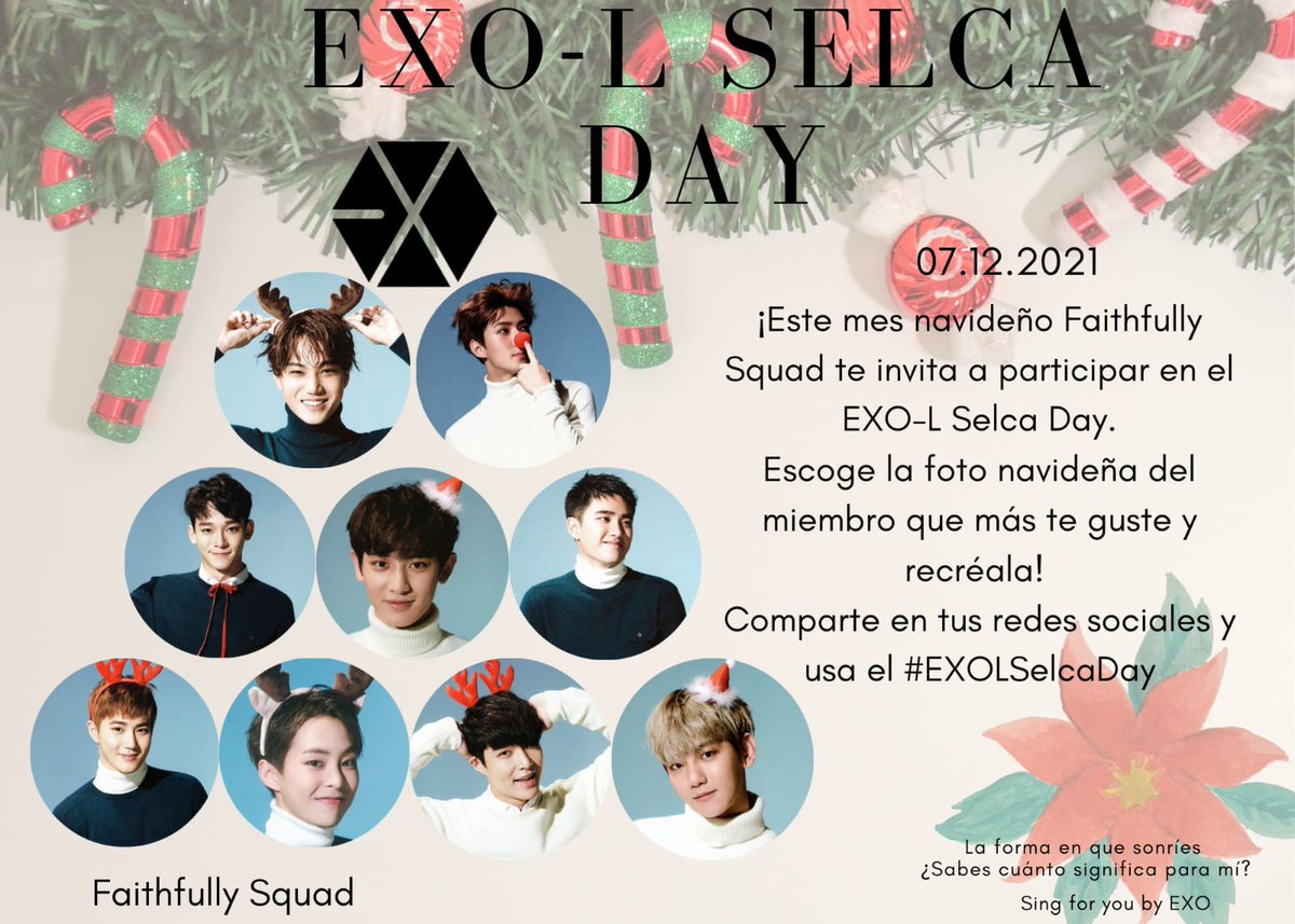 FaithfullyAeris's tweet image. [🎄🎅]
Ya llegó diciembre y con ello una hermosa época para recordar los álbumes navideños de EXO.

 A pesar de que ya tenemos varios años sin uno, queremos invitarles a participar de esta actividad para revivir aquellos momentos junto al #EXOLSelcaDay de este mes.
@weareoneEXO