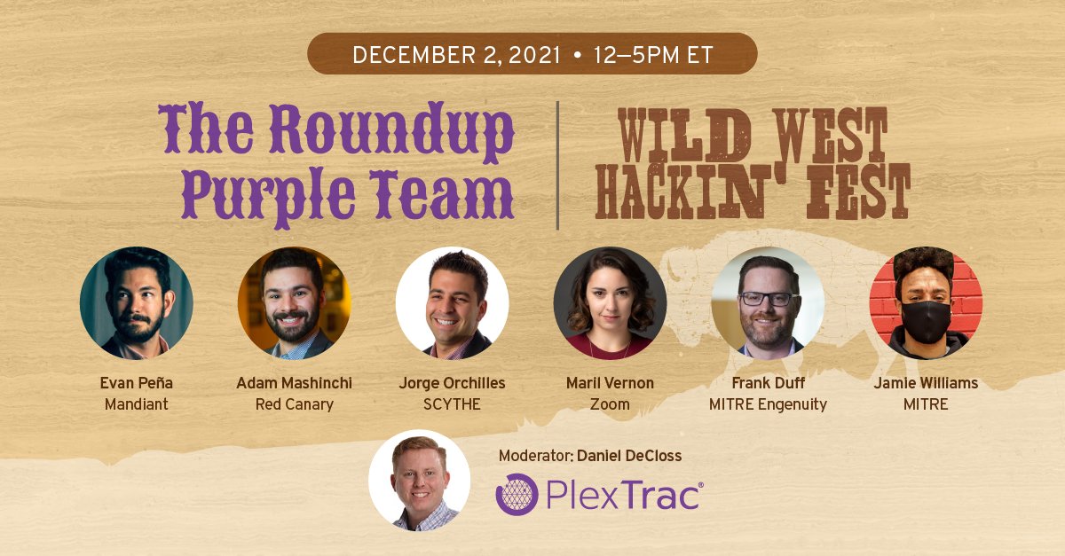 WWHackinFest's tweet image. Today is the day - Noon to 5 p.m. EST! It&apos;s the @WWHackinFest  Purple Team Roundup time, don&apos;t miss the opportunity to learn from this cast of presenters. You still have time to register: lnkd.in/g9KbAG_k