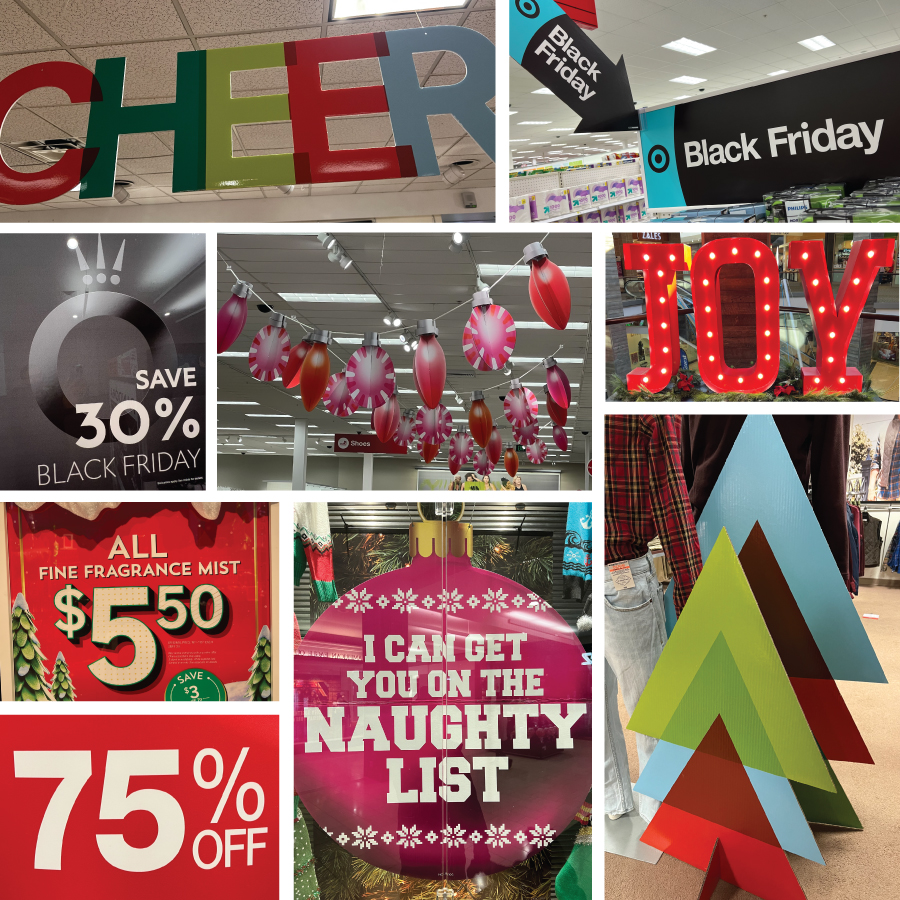 VycomPlastics's tweet photo. #HolidayShopping is well underway and this season’s #Signage creativity is on full display. Here are some of the great examples of #BlackFriday discounts and deals we received for our #SuperSignageChallenge!

About #Vycom's #PremiumSignboardSolutions: https://t.co/TLFTpQPPDK https://t.co/cnXbXFT5V1