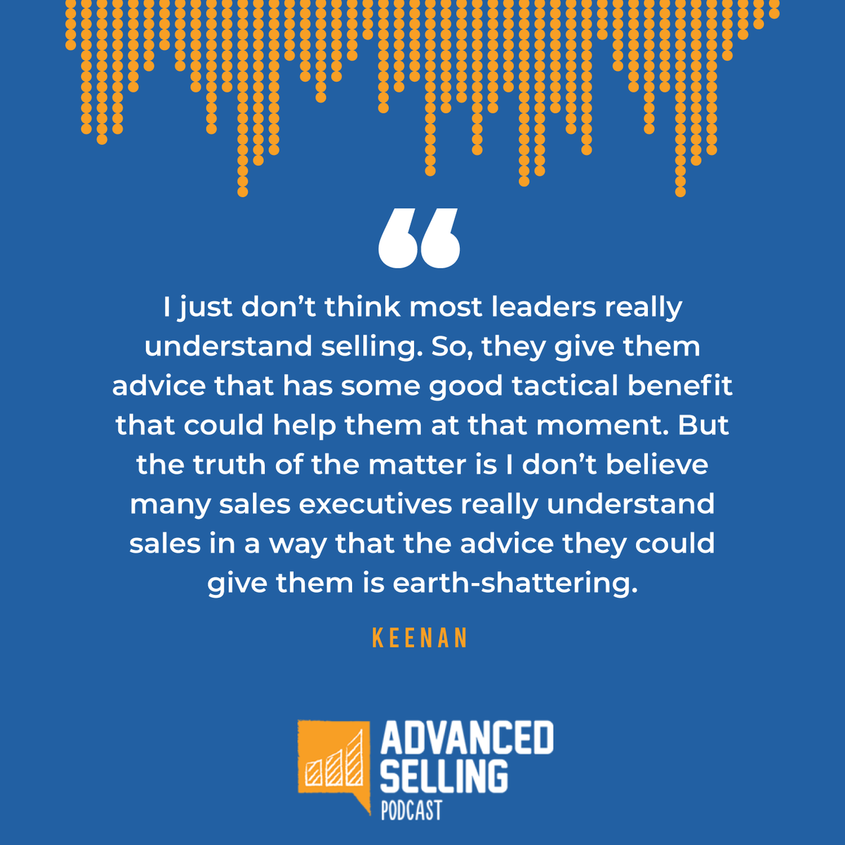 AdvancedSelling's tweet image. You know you’ve made it big when your last name is your brand. Keenan. Elvis. Prince. When it comes to personal branding, I’ll take advice from someone who actually did it. Check out our series, Best Sales Advice I Ever Received…with sales legend, Keenan. ow.ly/Hagq50GVvhT