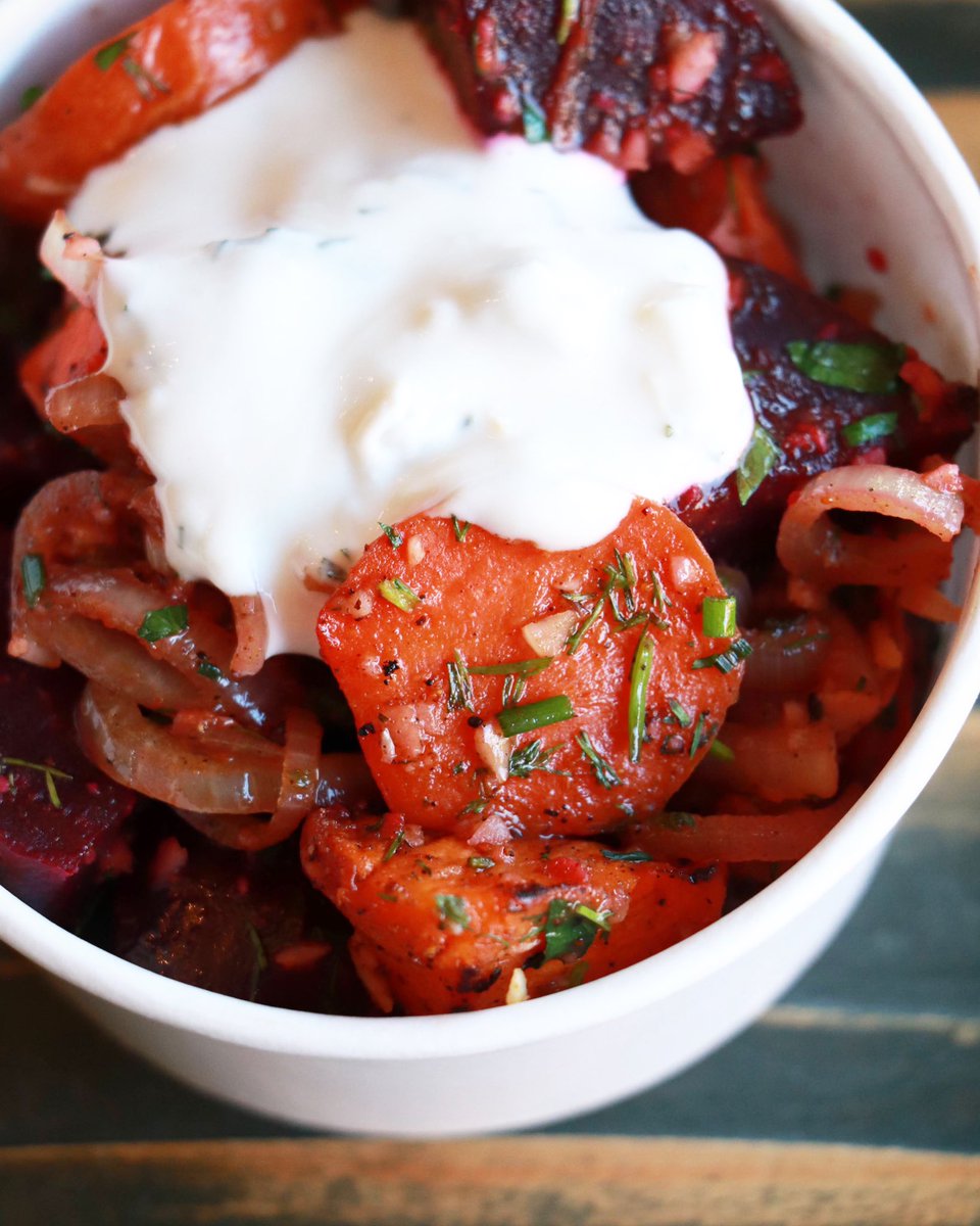 Cozy Up with Our Curry Spiced Vegetables! This Week >>> Roasted Carrots, Cauliflower & Herbed Tzatziki Open Today 11 AM - 9 PM