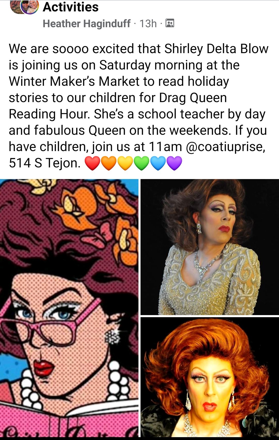 Angela Ramirez on Twitter "Colorado Springs "Drag Queen Reading Hour