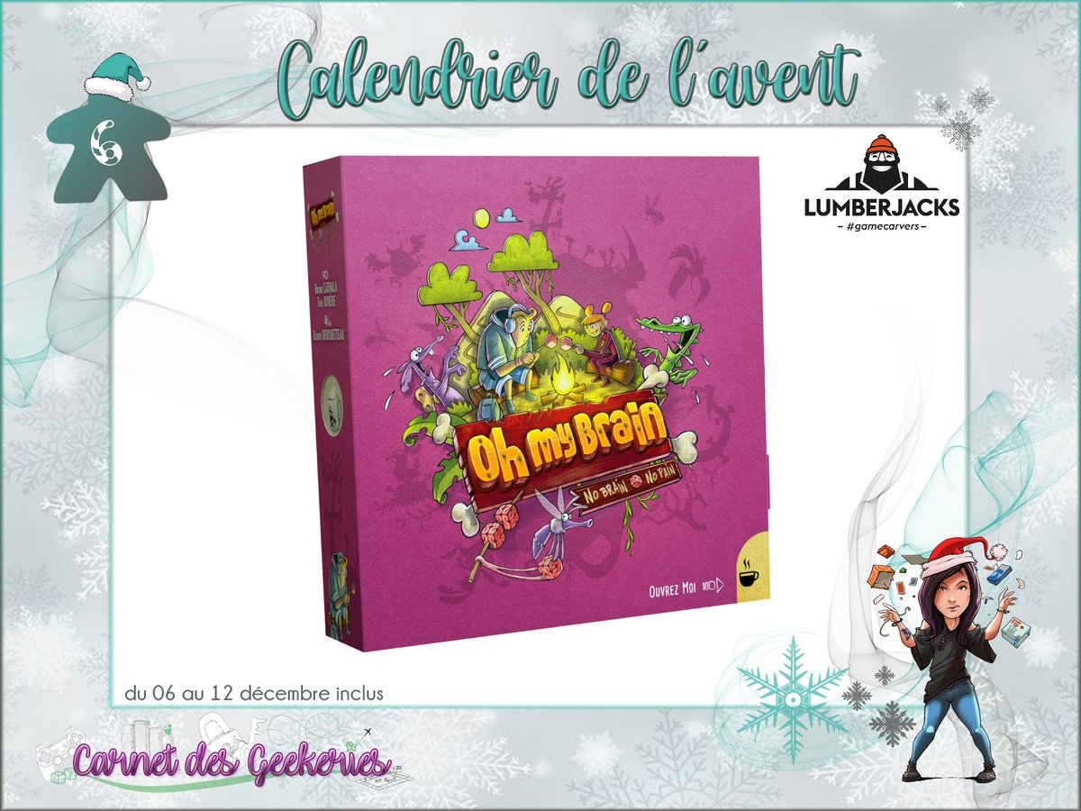 _Hina___'s tweet image. 🎅 #CONCOURS 🎄  𝐂𝐚𝐥𝐞𝐧𝐝𝐫𝐢𝐞𝐫 𝐝𝐞 𝐥'𝐀𝐯𝐞𝐧𝐭 🎁 Case n°6

Débarrassez vous de vos Zombanimaux le plus vite possible sans perdre vos cerveaux  !

🎁 A gagner : Oh my Brain
🎄 RT + Follow @_Hina___ &amp;amp; @GameCarvers
🌟Fin le 12/12/21 
🇫🇷 🇧🇪 🇨🇭 🇱🇺

#j2s #bgg