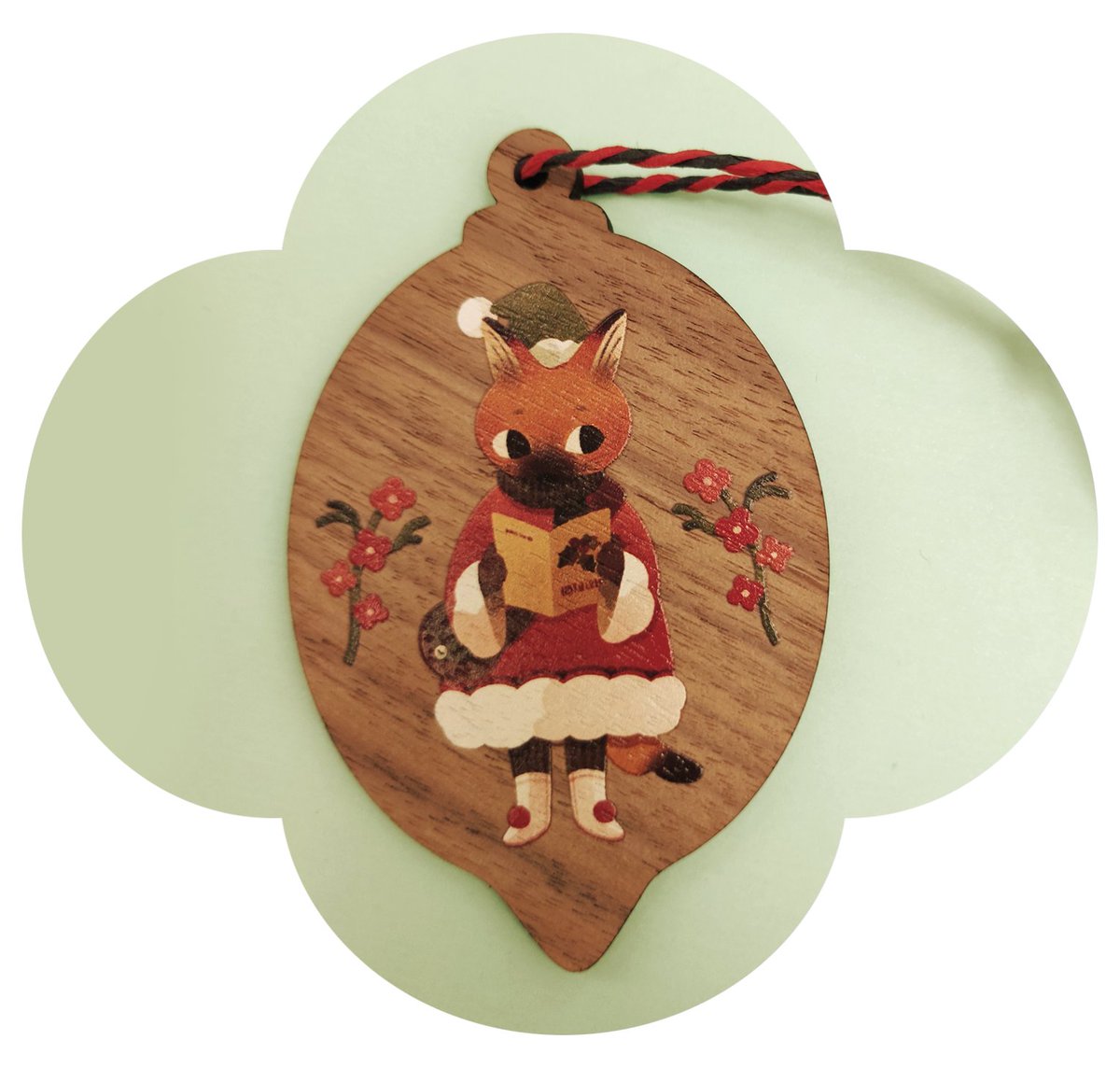 _kurippu's tweet photo. Tree Ornaments now available in my online store! 🌲💚 
*Rembember that I'm closing my shop around mid December!* Link below 🔽 https://t.co/adHcpC5saW