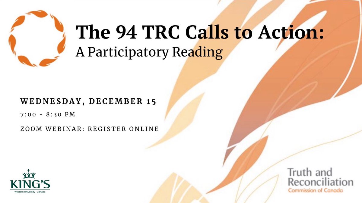 LarkinAllyson's tweet photo. Join ⁦@SJPSKings⁩ ⁦@KingsAtWestern⁩ for a participatory reading of the TRC Calls to Action #reconciliation #everychildmatters ⁦@ShawnaLewk⁩ ⁦@l_whiteye⁩ ⁦@AmandaLKennedy2⁩ https://t.co/its5QBJ7SE