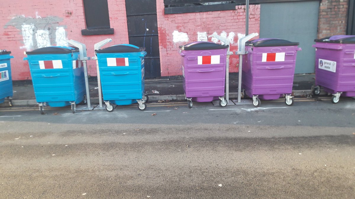 Big thank you to <a href="/lpool_LSSL/">Liverpool Streetscene Services Ltd</a> for fitting the new euro bins on Blessington Road in Anfield Village which are working really well.