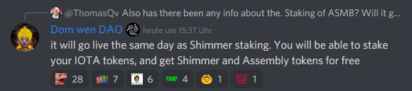 Vrom14286662's tweet photo. #Stake it baby! ๐ฅณ
Stake #IOTA for 90days => Get #Shimer + #ASMB https://t.co/47gkkQj6Ue
