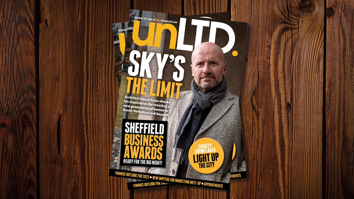 Issue 4️⃣5️⃣ out now! 🏠 Our cover star @SkyHouseCo's @CrossDavidB tells us all about the inspiration and future for the housebuilders. 🏆 All the info you need ahead of the Sheffield Business Awards. + more! Find a copy across the region or read online: issuu.com/unltdbusiness/…