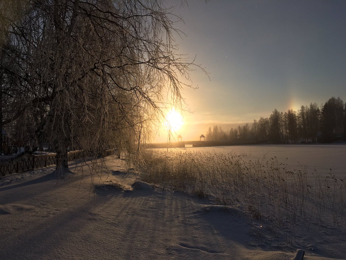 FinlandPictures's tweet photo. Pirteä pakkanen tänään -18.5’C.❄️🔥❄️ #pakkanen #joulukuu #suomi #finland https://t.co/f8jSqV3ubj