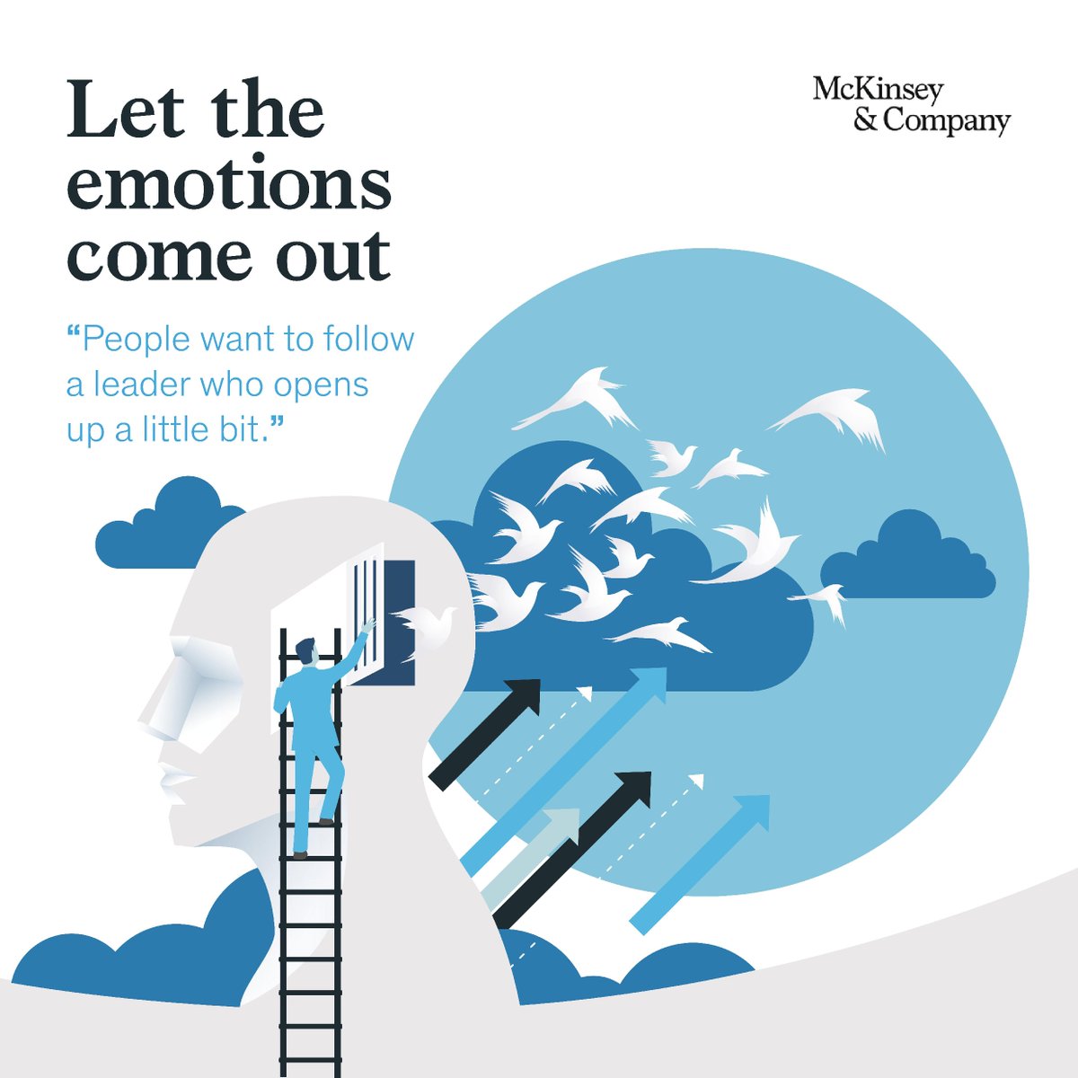 McKinsey's tweet photo. "If you want to connect, if you want to get more out of your people, then you’ve got to show some vulnerability.” 

In this episode of The McKinsey Podcast, McKinsey Partner Joanna Barsh discusses the lessons of centered leadership amid the pandemic.

Learn more: